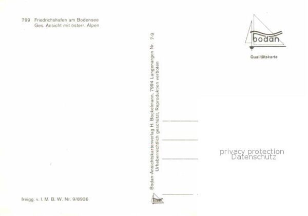 Friedrichshafen Bodensee Fliegeraufnahme Alpen – Bild 2