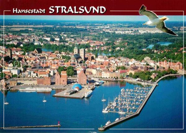 Stralsund Mecklenburg Vorpommern Fliegeraufnahme