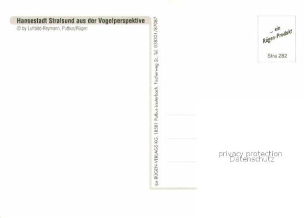 Stralsund Mecklenburg Vorpommern Fliegeraufnahme – Bild 2