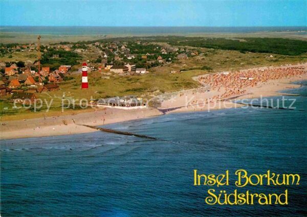 Borkum Fliegeraufnahme Südstrand