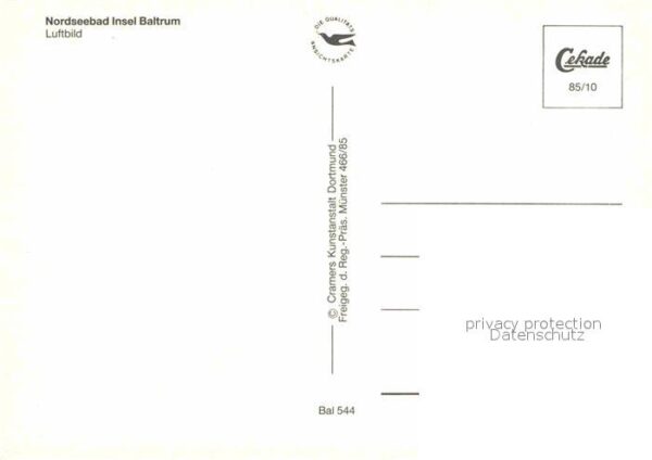 Baltrum Nordseebad Fliegeraufnahme – Bild 2