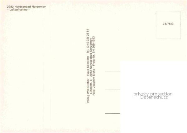 Norderney Nordseebad Fliegeraufnahme – Bild 2