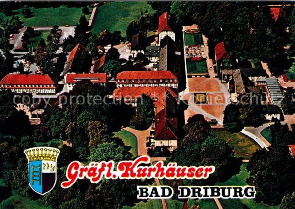 Bad Driburg Fliegeraufnahme Gräfliche Kurhäuser