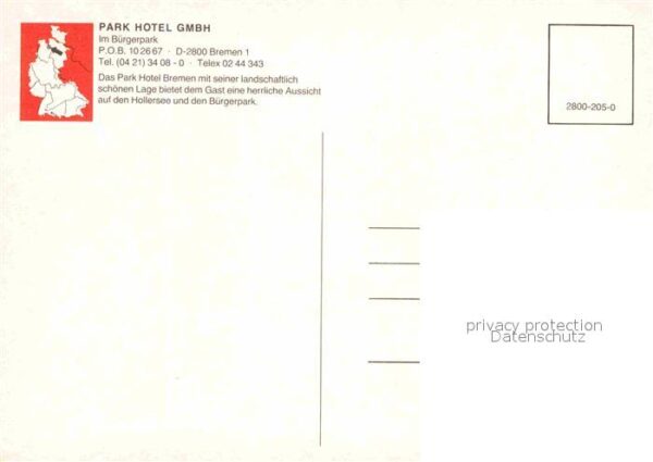 Bremen Fliegeraufnahme Park Hotel – Bild 2