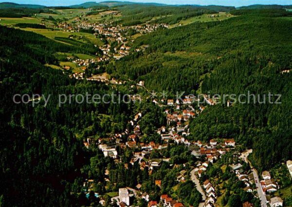 Triberg Schwarzwald Fliegeraufnahme