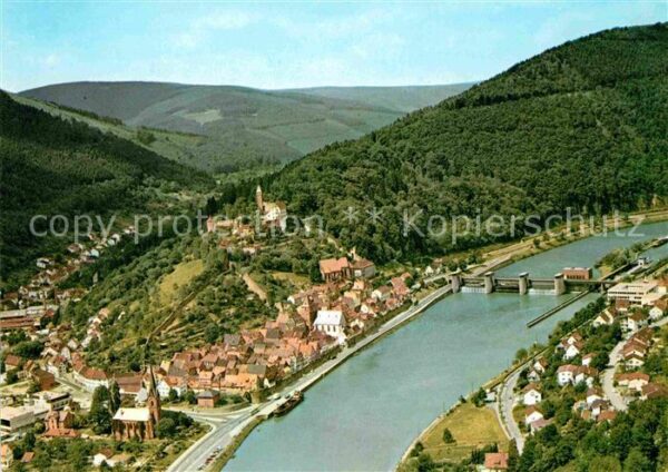 Hirschhorn Neckar Fliegeraufnahme