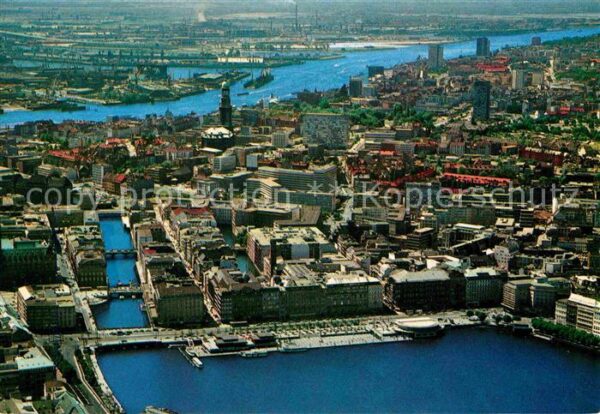 Hamburg Jungfernstieg Elbe