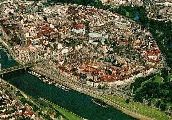 Bremen Fliegeraufnahme Stadtzentrum