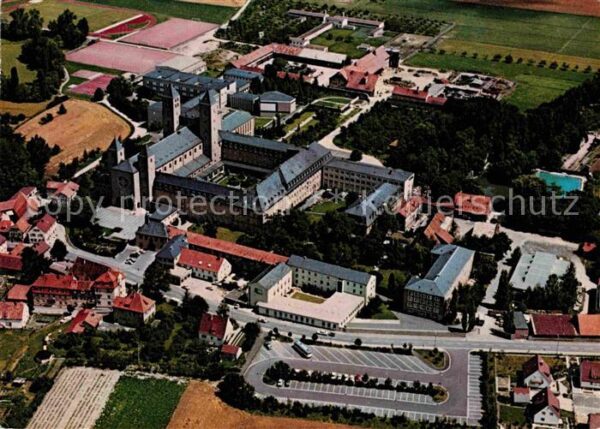 Muensterschwarzach Fliegeraufnahme Benediktiner Abtei
