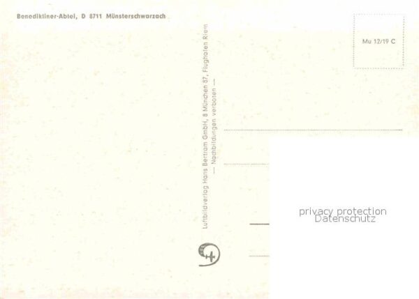 Muensterschwarzach Fliegeraufnahme Benediktiner Abtei – Bild 2