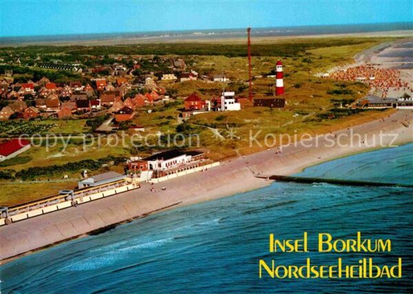 Borkum Fliegeraufnahme Südstrand