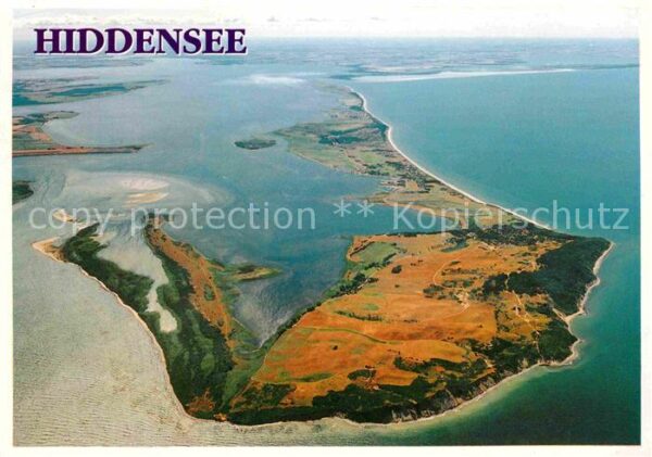 Insel Hiddensee Fliegeraufnahme
