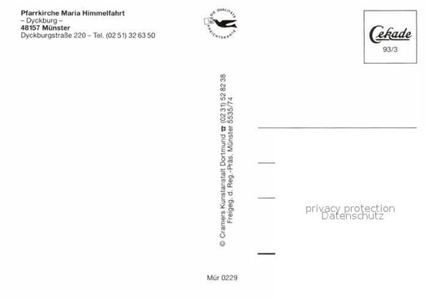Muenster Westfalen Fliegeraufnahme Pfarrkirche Maria Himme – Bild 2