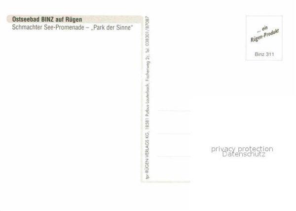 Binz Ruegen Fliegeraufnahme Schmachter See Promenad – Bild 2
