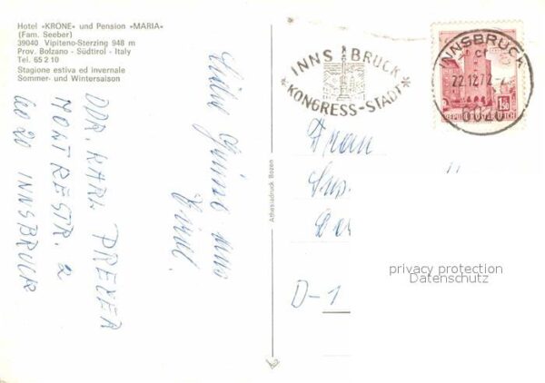 Vipiteno Hotel Krone Pension Maria – Bild 2