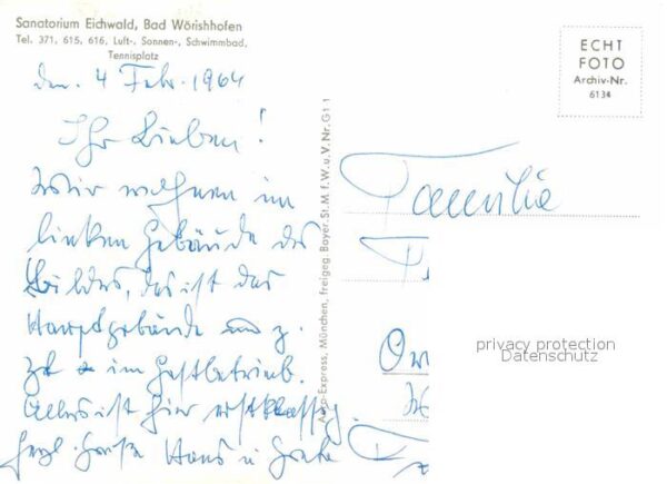 Bad Woerishofen Fliegeraufnahme Sanatorium Eichwald – Bild 2