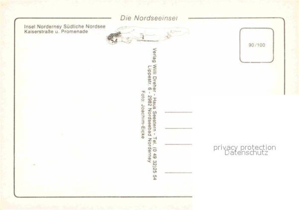 Norderney Nordseebad Kaiserstrasse und Promenade – Bild 2