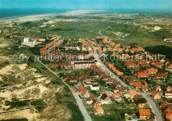Norderney Nordseebad Fliegeraufnahme Nordheim-Siedlung