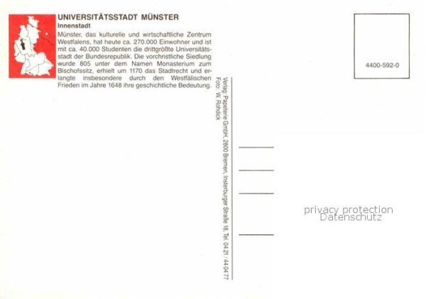 Muenster Westfalen Fliegeraufnahme Innenstadt – Bild 2
