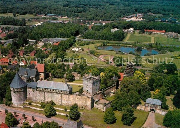 Bad Bentheim Fliegeraufnahme mit Burg