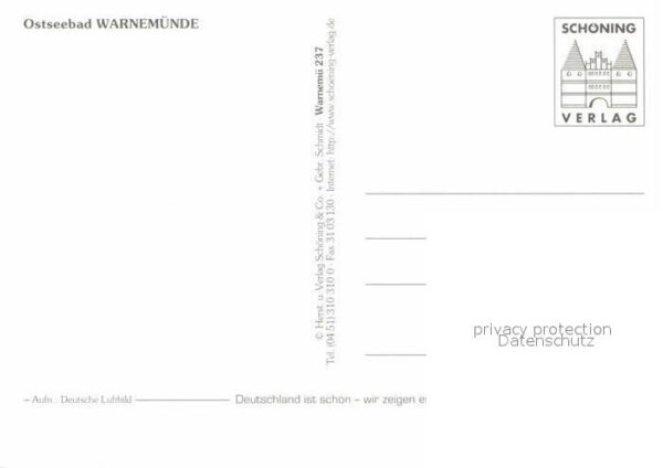 Warnemuende Ostseebad Fliegeraufnahme Hafeneinfahrt – Bild 2