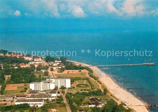 Kuehlungsborn Ostseebad Fliegeraufnahme mit Seebrücke und Skan