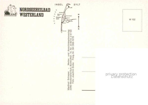 Westerland Sylt Fliegeraufnahme mit Strand und Promenad – Bild 2