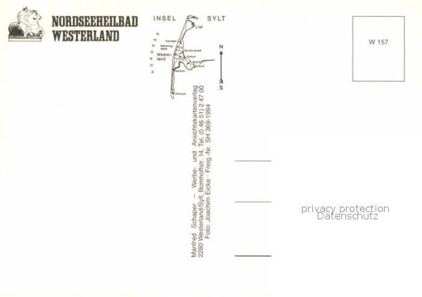 Westerland Sylt Fliegeraufnahme mit Strand und Promenad – Bild 2