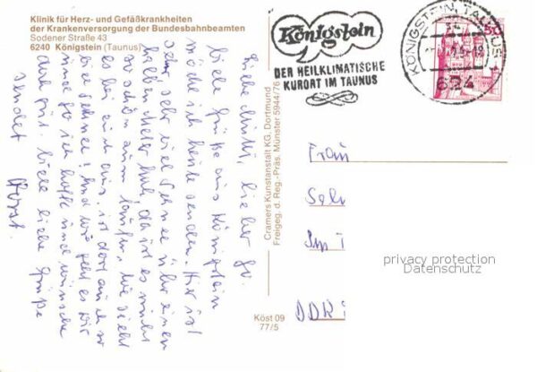 Koenigstein Taunus Fliegeraufnahme Klinik Königstein – Bild 2