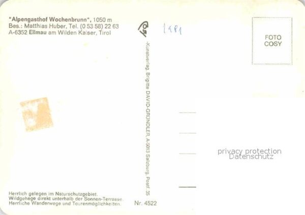 Ellmau Tirol Alpengasthof Wochenbrunn – Bild 2