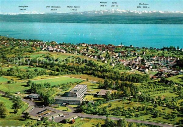Meersburg Bodensee Fliegeraufnahme mit Parksanatorium