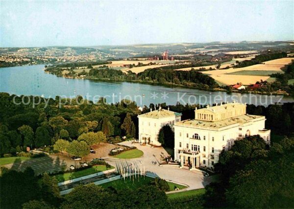Essen Ruhr Fliegeraufnahme Villa Hügel mit Baldene