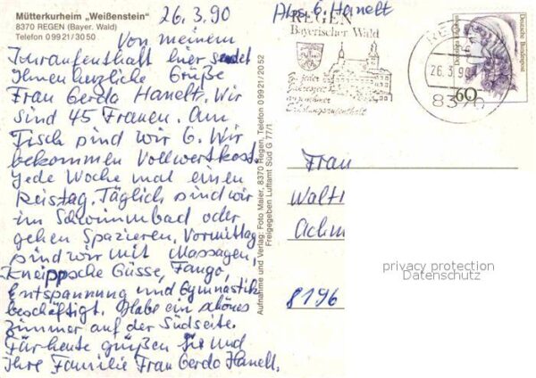 Regen Fliegeraufnahme mit Mütterkurheim Weiße – Bild 2