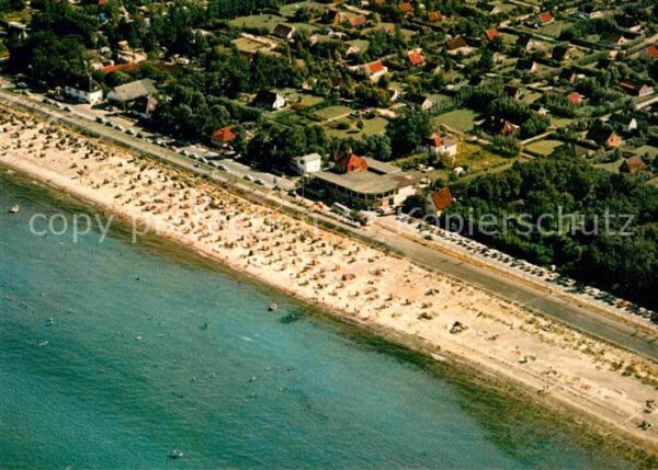 Schoenberger Strand Fliegeraufnahme mit Strand