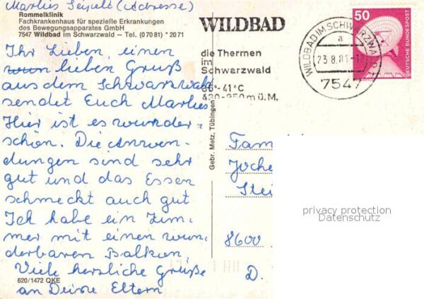 Wildbad Schwarzwald rommelklinik – Bild 2
