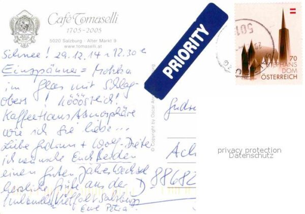 Salzburg Oesterreich Cafe Tomaselli Alter Markt 9 – Bild 2
