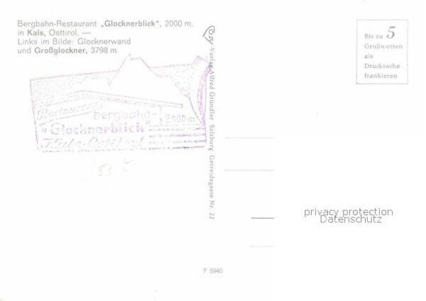 Kals Grossglockner Bergbahn-Restaurant Glocknerblick – Bild 2