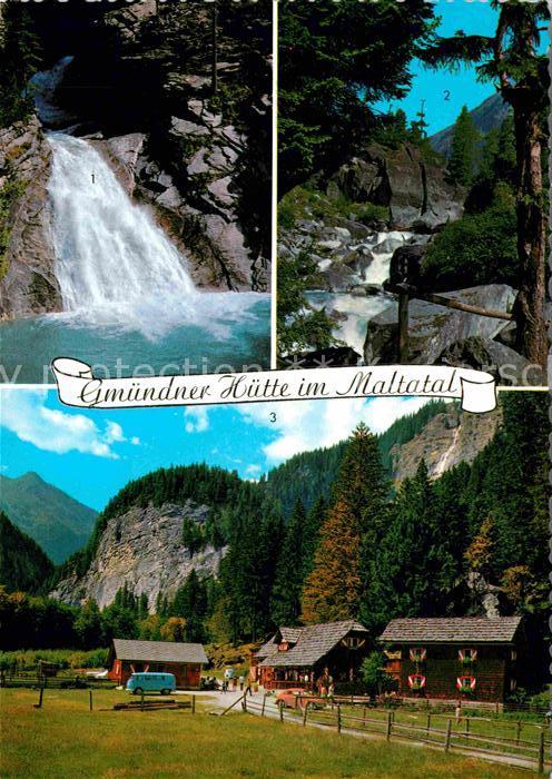 Maltatal Kaernten Gmündner Hütte Wasserfall