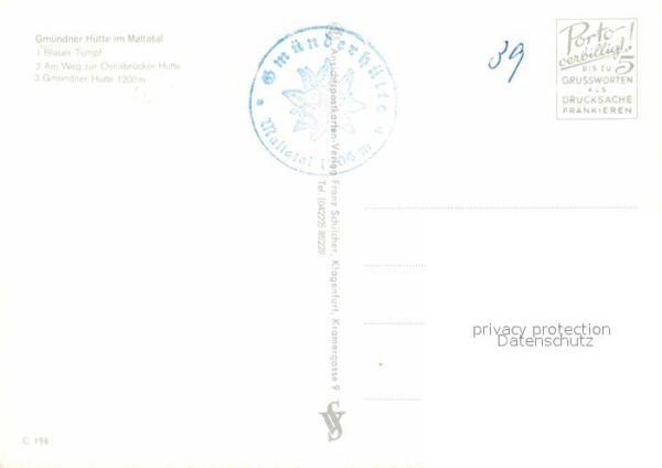 Maltatal Kaernten Gmündner Hütte Wasserfall – Bild 2