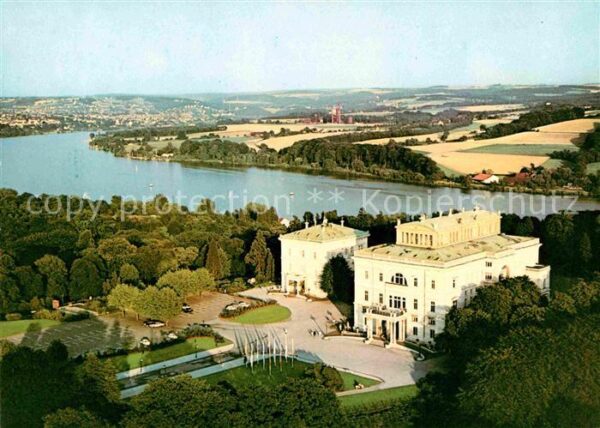 Essen Ruhr Fliegeraufnahme Villa Hügel mit Baldene