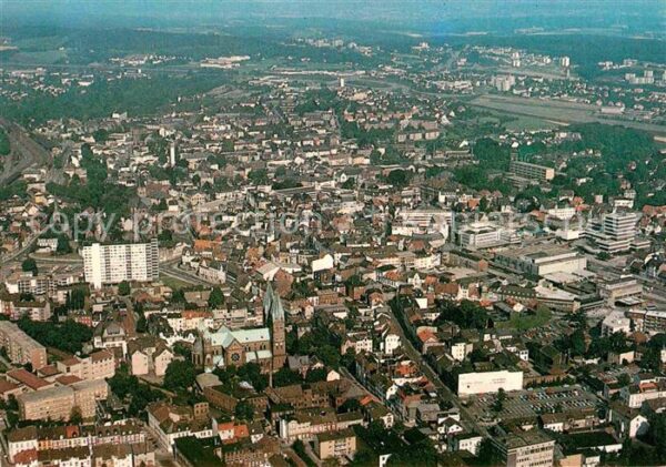 Iserlohn Fliegeraufnahme Stadtmitte