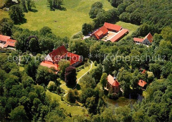 Dinklage Fliegeraufnahme Burg Dinklage Abtei