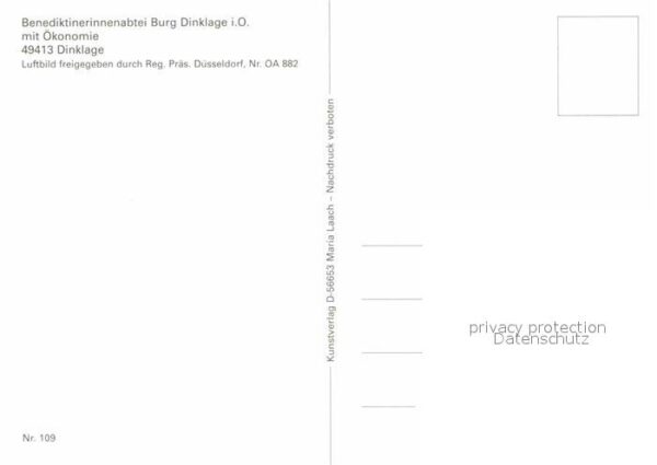 Dinklage Fliegeraufnahme Burg Dinklage Abtei – Bild 2