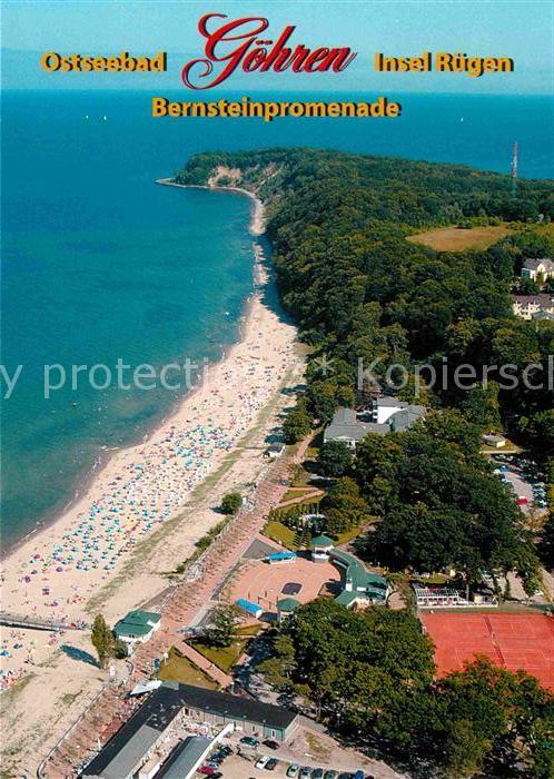 Goehren Ruegen Fliegeraufnahme mit Strand Bernsteinpro