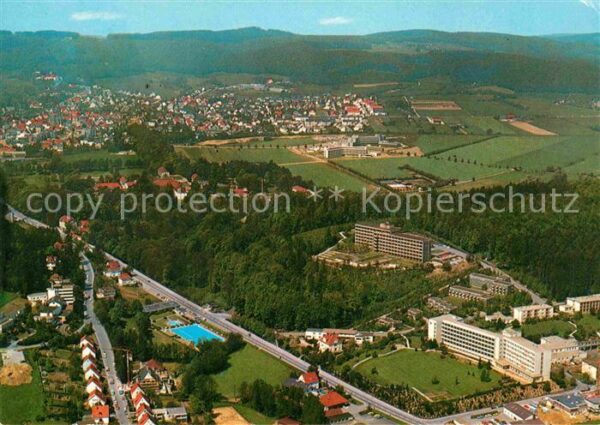 Bad Driburg Fliegeraufnahme Sanatorium Berlin BfA u