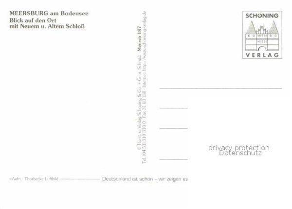 Meersburg Bodensee Fliegeraufnahme mit Schloß – Bild 2