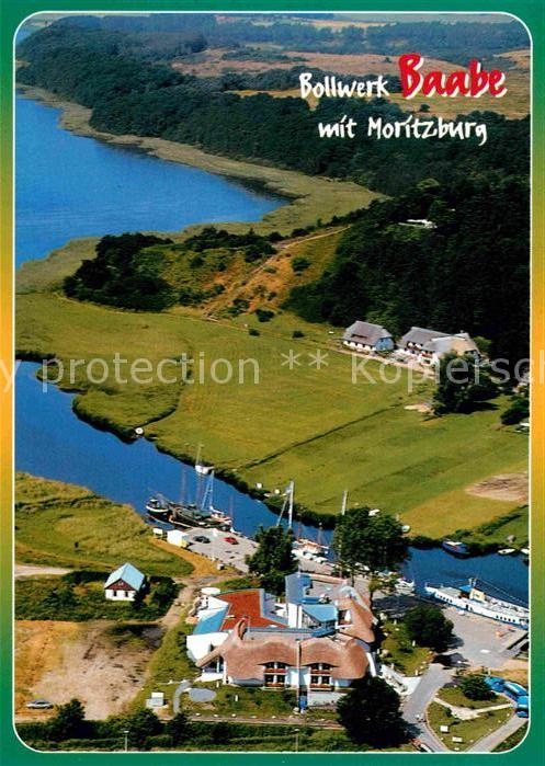 Baabe Ostseebad Ruegen Fliegeraufnahme mit Bollwerk und Moritz