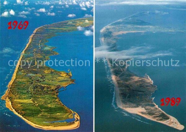 Sylt Fliegeraufnahme Vergleich 1969 und 1989