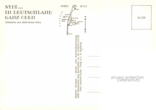 Sylt Fliegeraufnahme von Süden – Bild 2