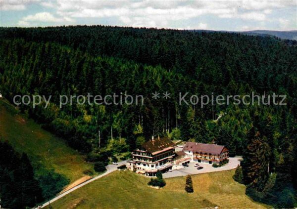 Freudenstadt Fliegeraufnahme Waldhotel und Cafe Stok